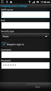 Press the field below Port and key in 25