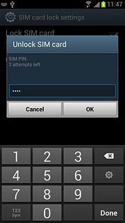 Key in your PIN and press OK.