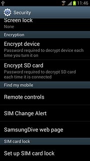 Press Set up SIM card lock.