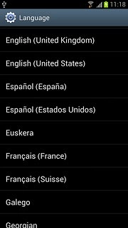 Press the required language.