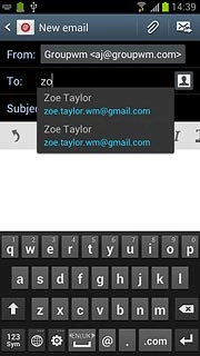 Key in the first letters of the required contact.Matching contacts are displayed.Press the required contact.Repeat the procedure to add more recipients.