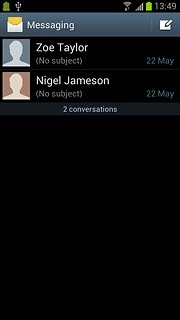 Press the required sender.