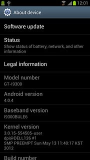 View your phone's software version below Android version.