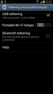When the box next to the menu item is ticked (V), the function is turned on.