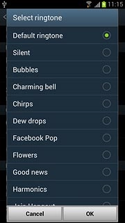 Press the different message tones to listen to them.