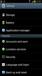 Press Back up and reset.
