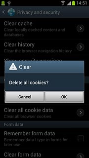 Press OK to confirm.