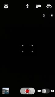 To turn on video light:Press the video recorder settings icon.