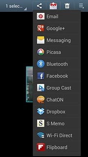 Press Messaging.A picture message containing the picture or video clip is created.Key in the first letters of the required contact.Matching contacts are displayed.