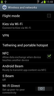 When the field next to the menu item is ticked (V), the function is turned on.