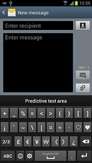 Press ABC to return to text input.