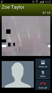 To turn on the camera:Press Show me.