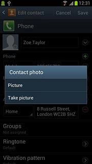 To use a saved picture:Press Picture.