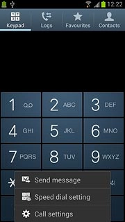 Press Call settings.