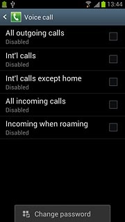 Press Change password.