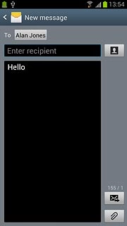 Press the send icon.