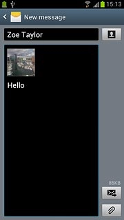 Press the send icon.