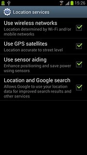 Press Use GPS satellites to turn the function on or off.