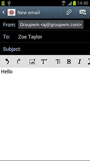 Press the attachment icon.Go to the required folder.