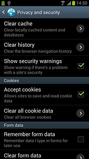 Press Clear all cookie data.