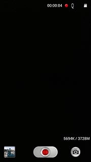 Press the record icon to stop the video recorder.The video clip is automatically saved.