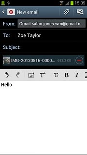 Press the send icon.
