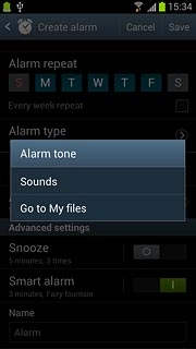 Press Sounds or Go to My files.