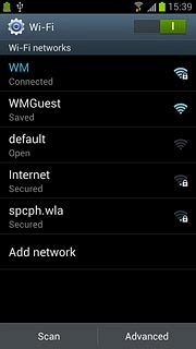 When the indicator turns green, Wi-Fi is turned on.