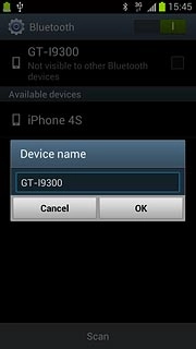 Key in the required name and press OK.
