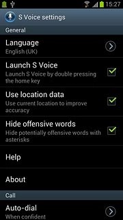 When the box next to the menu item is ticked (V), the function is turned on.