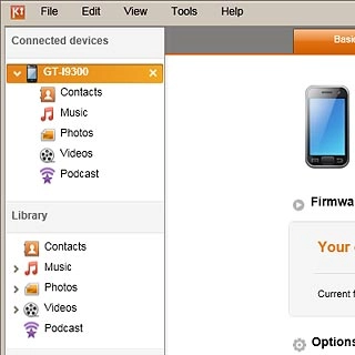 Click your phone on the list of connected devices.