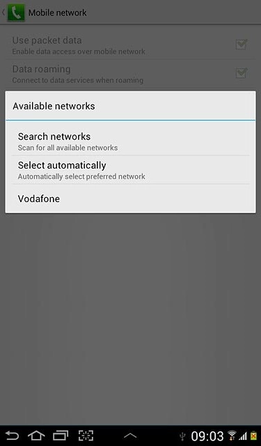 Press Select automatically.
