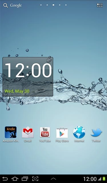 The battery charging icon shows that the battery is charging.Further information: Charge the battery