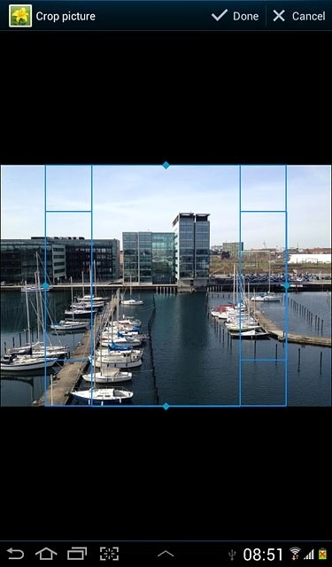 Drag the frame to the required position to select the required detail.