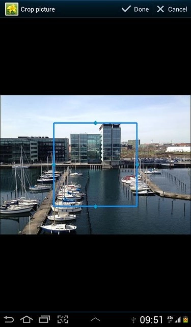 Drag the frame to the required position to select the required detail.