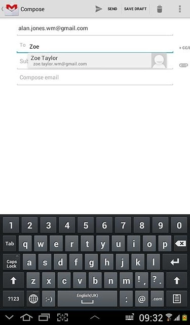 Key in the first letters of the required contact.Matching contacts are displayed.Press the required contact.Repeat the procedure to add more recipients.