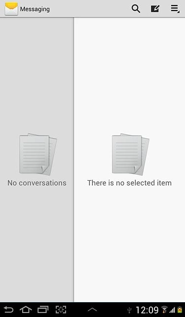 Press the new message icon.