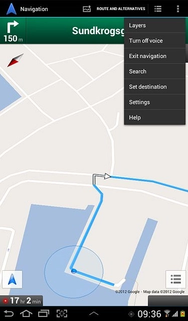 Press Exit navigation.