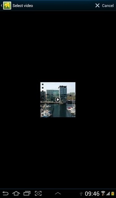 Press the required video clip.Follow the instructions on the display to upload the selected video clip to YouTube.