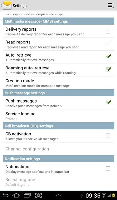 Press Notifications to turn on the function.