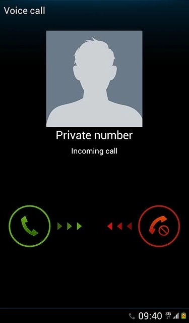When you have an ongoing call, the new call is signalled by a sound.Press and drag the call icon right.