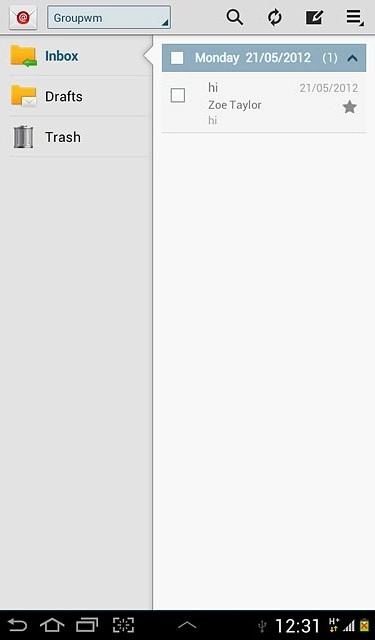 Press the refresh icon.