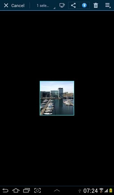 Press the share icon.