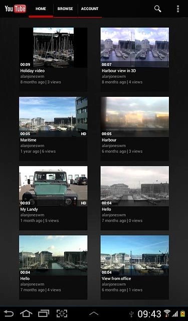 Press HOME to return to the homepage.