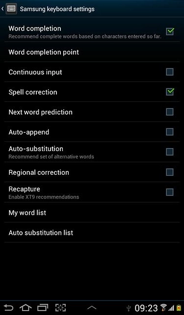 Press the return icon twice.