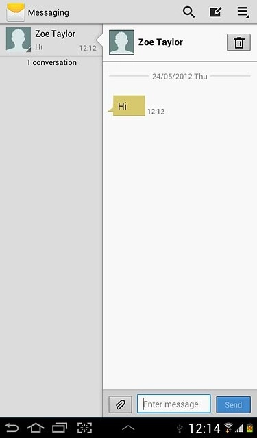 Press the home icon to return to standby mode.