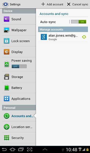 Press the home icon to return to standby mode.