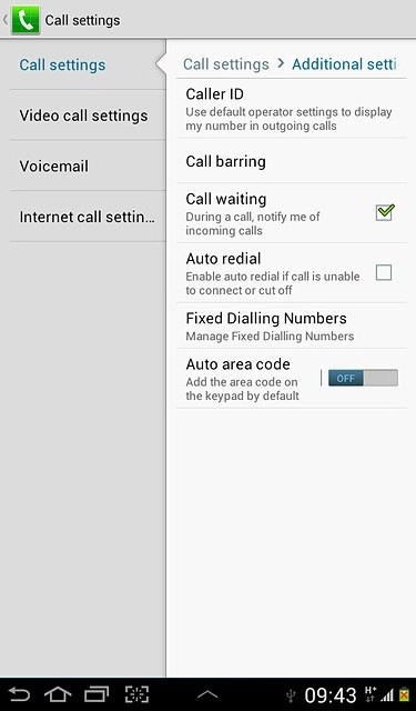 Press the home icon to return to standby mode.