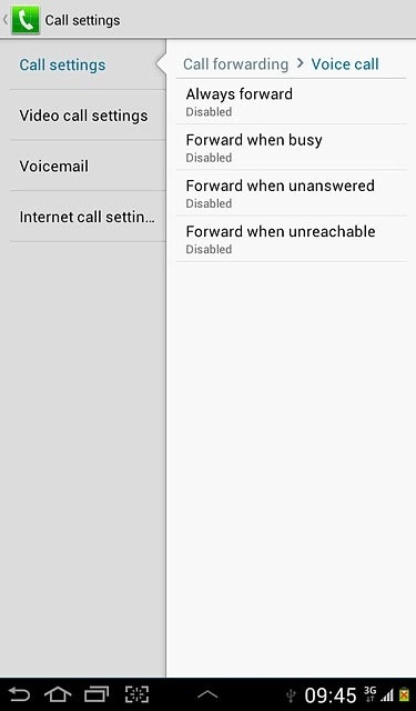 Press the home icon to return to standby mode.