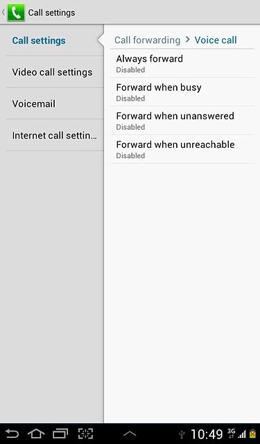 Press the home icon to return to standby mode.